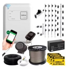 Kit 30m Cerca Elétrica Big Industrial Intelbras Wifi App Aço